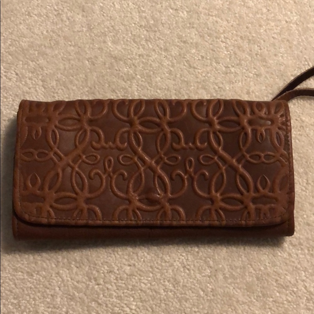 Alex and ani leather continental wallet